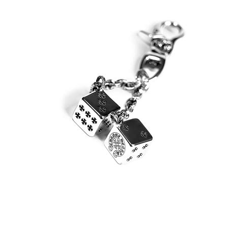 chrome hearts keychain replica|chrome hearts dice keychain.